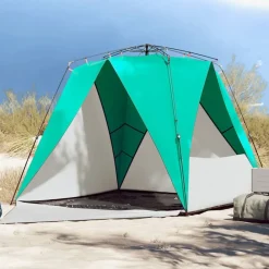 vidaXL Tente de plage 4 personnes libération rapide imperméable