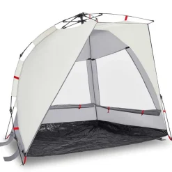Loisirs De Plein Air-vidaXL Tente de plage 2 personnes libération rapide imperméable Gris