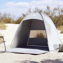 Loisirs De Plein Air-vidaXL Tente de plage 3 personnes imperméable Gris