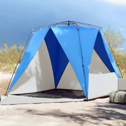 vidaXL Tente de plage 4 personnes libération rapide imperméable