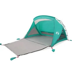 vidaXL Tente de plage 2 personnes vert imperméable