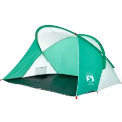 Loisirs De Plein Air-vidaXL Tente de plage 2 personnes vert d'eau escamotable imperméable vert mer