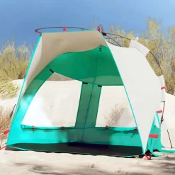 Loisirs De Plein Air-vidaXL Tente de plage 2 personnes libération rapide imperméable vert mer