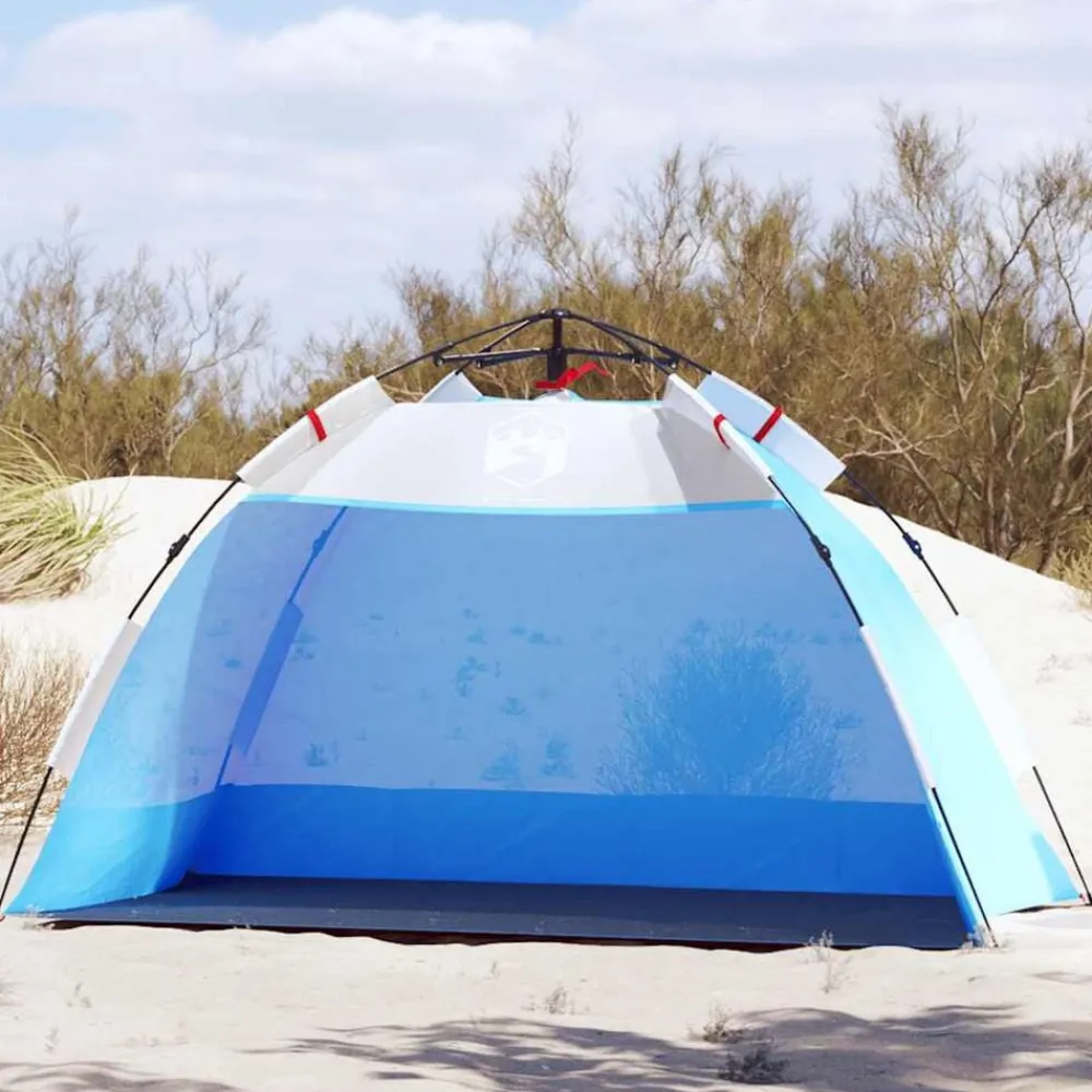 vidaXL Tente de plage 2 personnes libération rapide imperméable