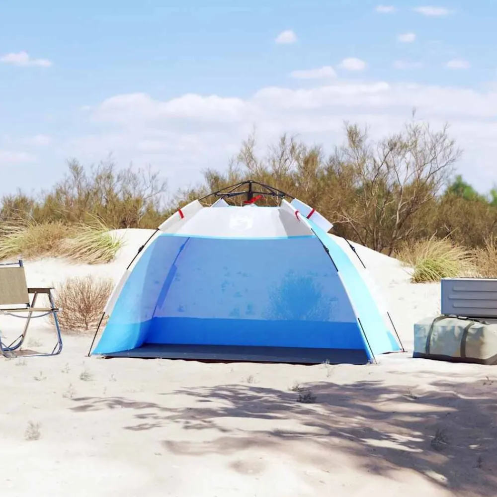 vidaXL Tente de plage 2 personnes libération rapide imperméable