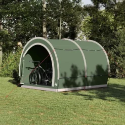 Loisirs De Plein Air-vidaXL Tente de rangement pour vélos avec toit 256 x 222 x 182 cm Vert