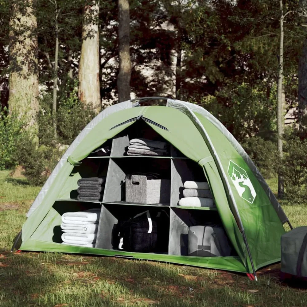Loisirs De Plein Air-vidaXL Tente de rangement avec 9 compartiments imperméable Vert