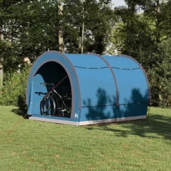 vidaXL Tente de rangement pour vélos avec toit 256 x 222 x 182 cm