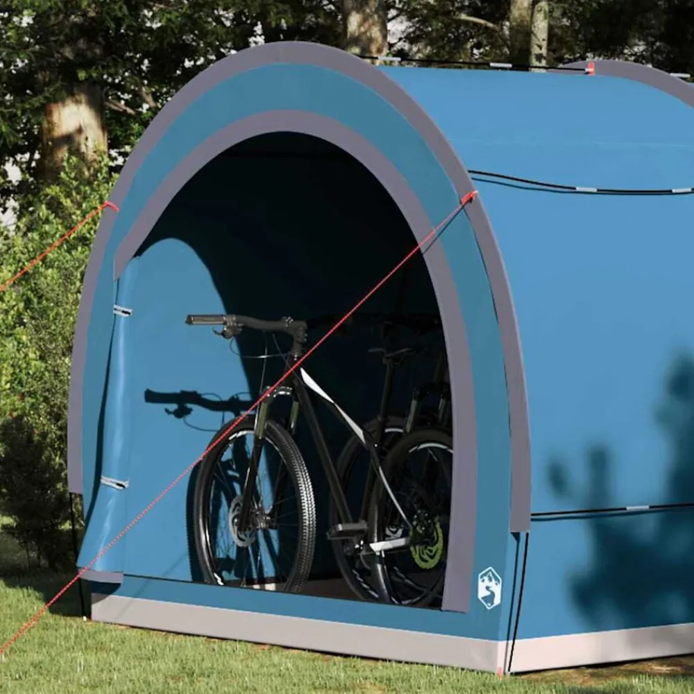 vidaXL Tente de rangement pour vélos avec toit 256 x 222 x 182 cm