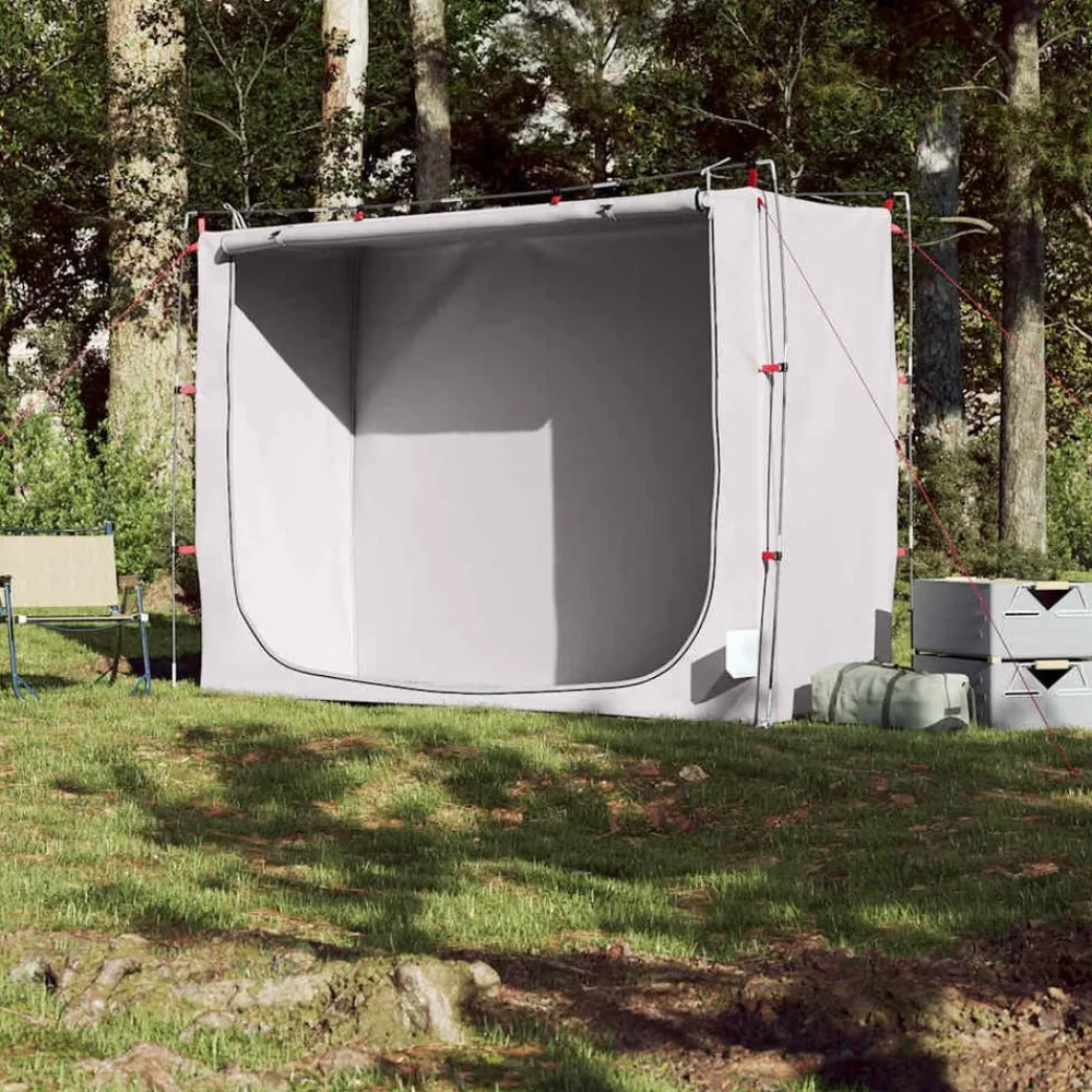 Loisirs De Plein Air-vidaXL Tente de rangement gris imperméable