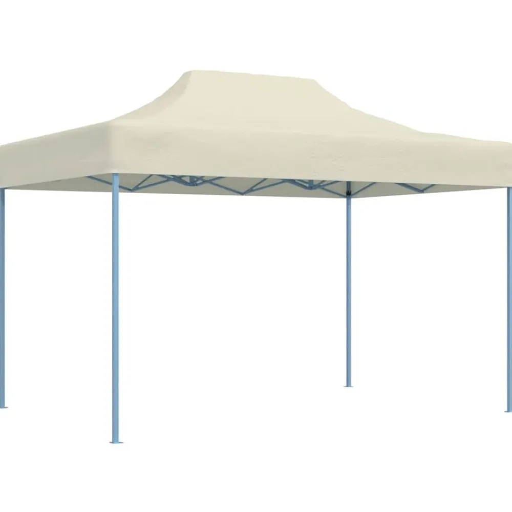 Pelouses & Jardins-vidaXL Tente de réception pliable professionnelle 3x4 m Acier Crème Crème