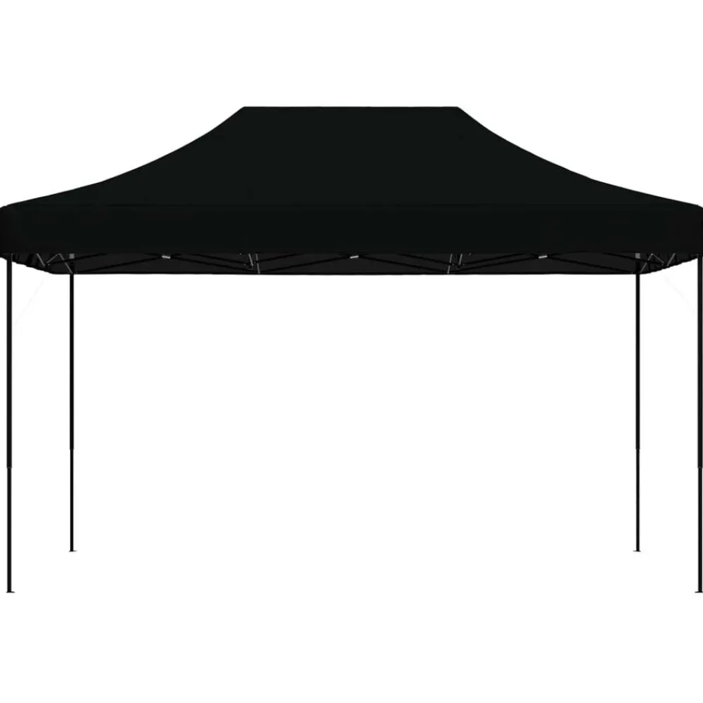 Pelouses & Jardins-vidaXL Tente de réception pliable escamotable 440x292x315 cm Noir