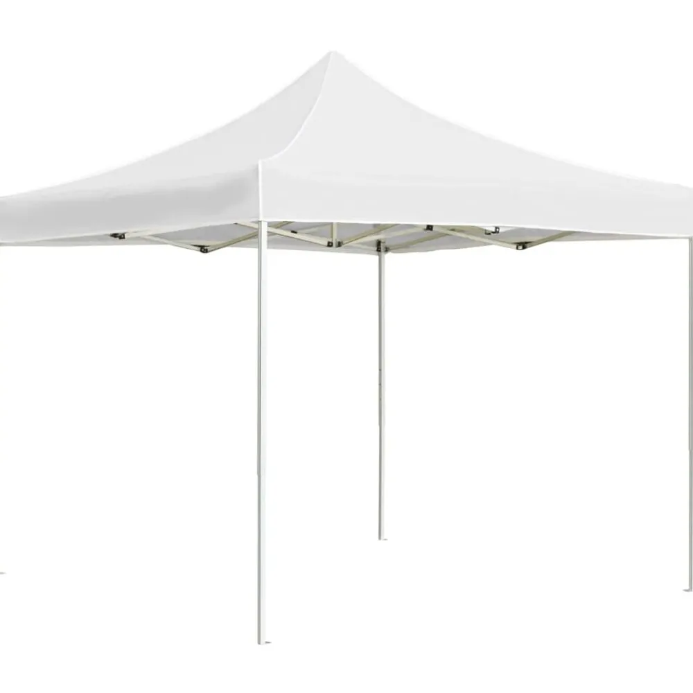 Pelouses & Jardins-vidaXL Tente de réception pliable Aluminium 3 x 3 m Blanc