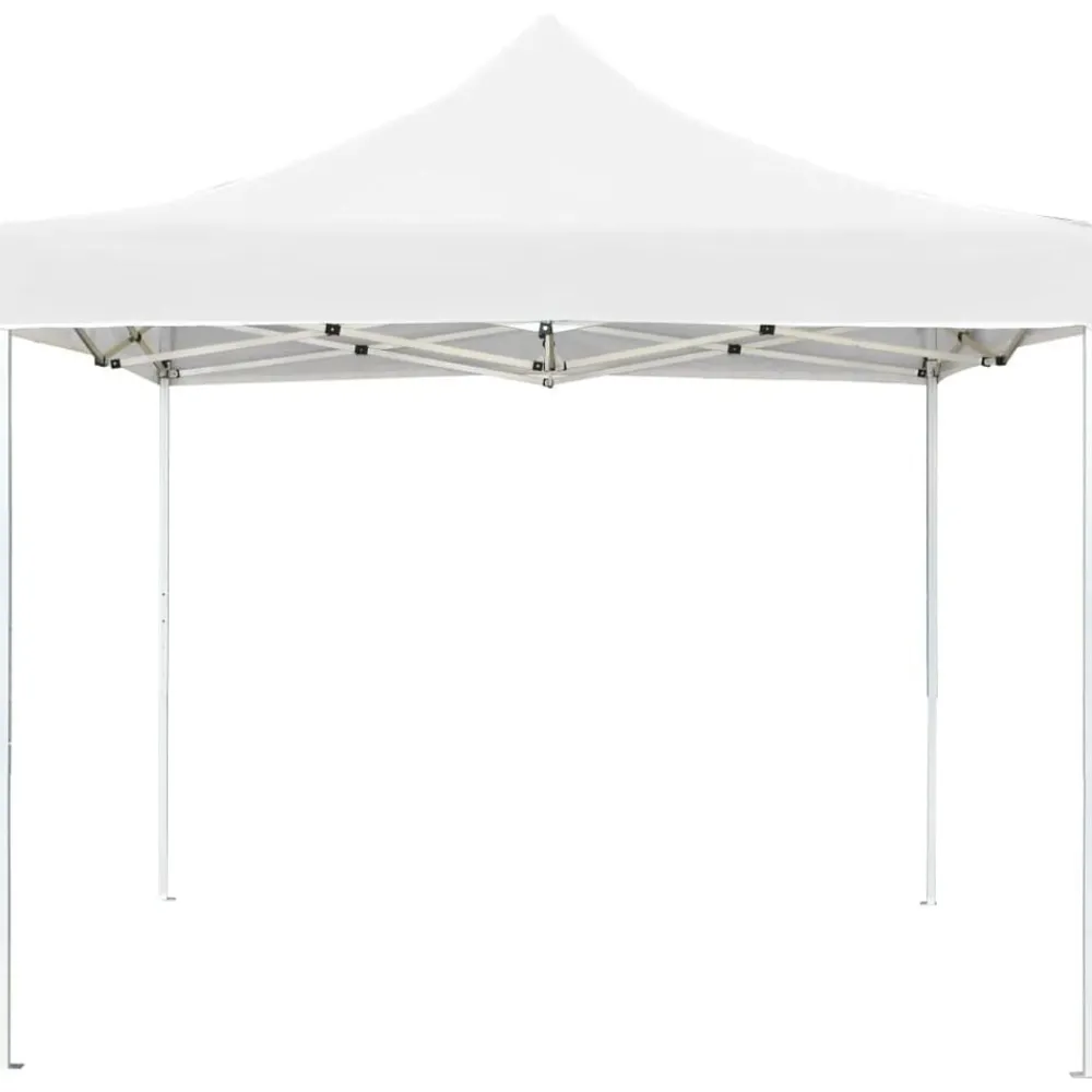 Pelouses & Jardins-vidaXL Tente de réception pliable Aluminium 3 x 3 m Blanc