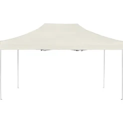 Pelouses & Jardins-vidaXL Tente de réception pliable Aluminium 4,5x3 m Crème Crème
