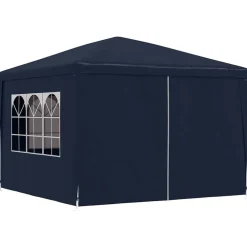 Pelouses & Jardins-vidaXL Tente de réception 3 x 3 m Bleu