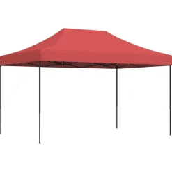 Pelouses & Jardins-vidaXL Tente de réception pliable escamotable 440x292x315 cm Bordeaux