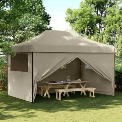 vidaXL Tente de réception pliable escamotable 4 parois latérales
