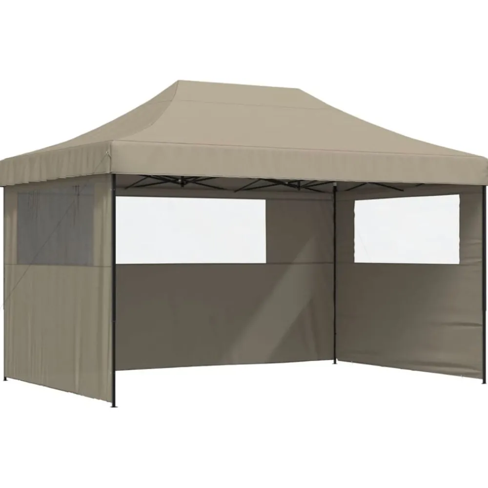 vidaXL Tente de réception pliable escamotable 3 parois latérales