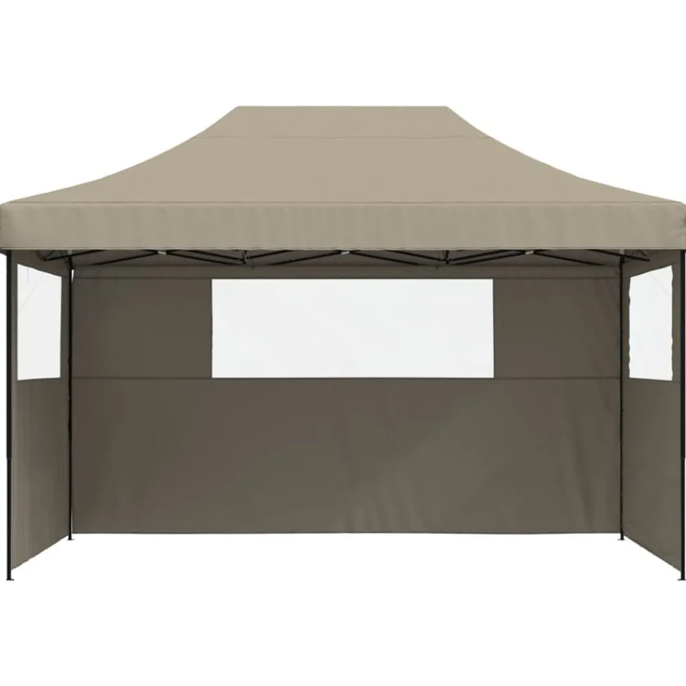 vidaXL Tente de réception pliable escamotable 3 parois latérales