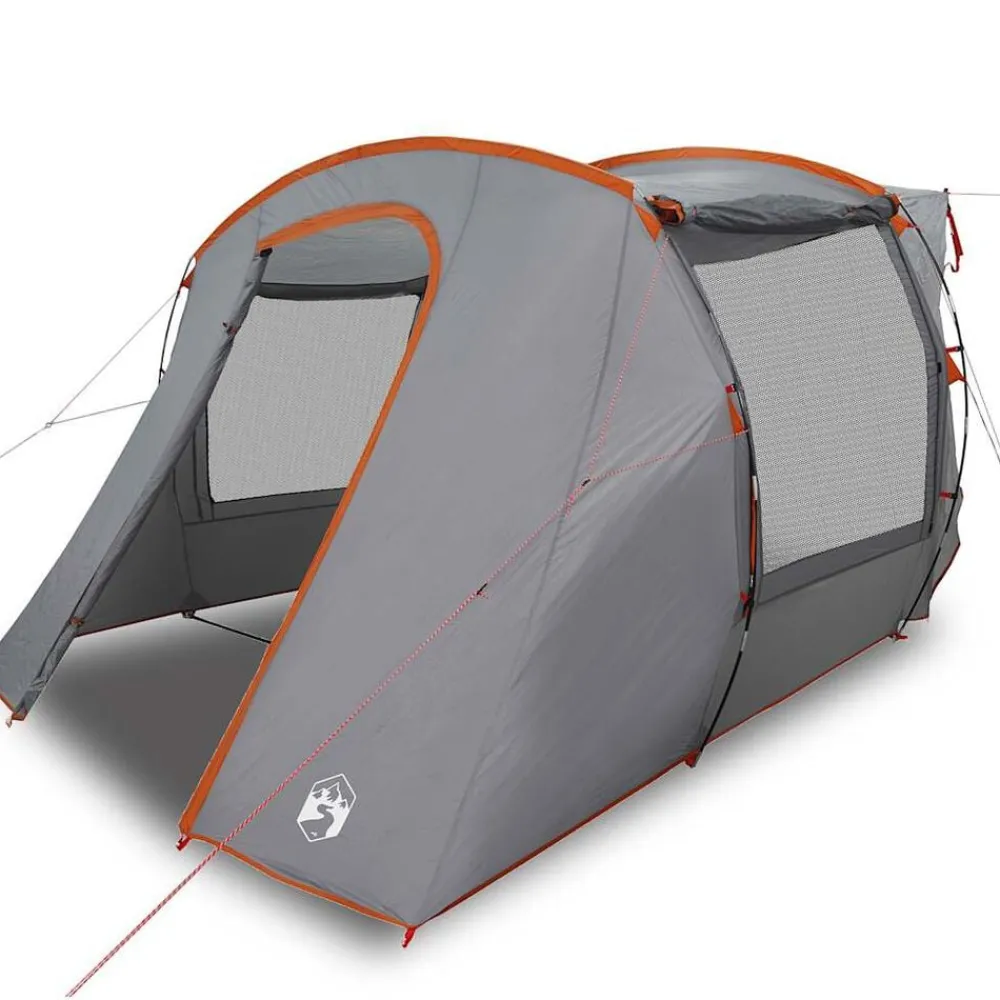 Loisirs De Plein Air-vidaXL Tente de voiture imperméable Gris et orange
