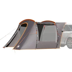 Loisirs De Plein Air-vidaXL Tente de voiture imperméable Gris et orange
