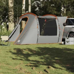 Loisirs De Plein Air-vidaXL Tente de voiture imperméable Gris et orange