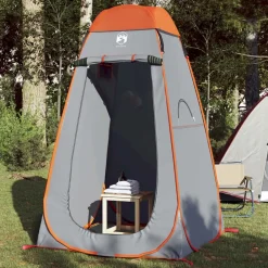 Loisirs De Plein Air-vidaXL Tente d'intimité escamotable imperméable Gris et orange