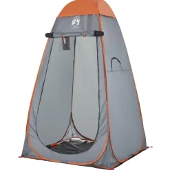Loisirs De Plein Air-vidaXL Tente d'intimité escamotable imperméable Gris et orange