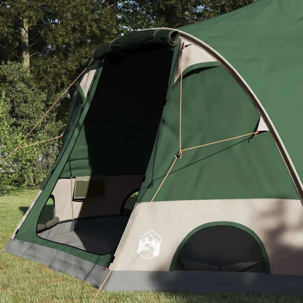 Loisirs De Plein Air-vidaXL Tente en dôme 4 personnes avec toit 505 x 450 x 248 cm Vert