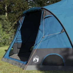 Loisirs De Plein Air-vidaXL Tente en dôme 4 personnes avec toit 505 x 450 x 248 cm Bleu