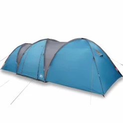 Loisirs De Plein Air-vidaXL Tente familiale à dôme 8 personnes imperméable Bleu
