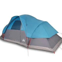 Loisirs De Plein Air-vidaXL Tente familiale à dôme 9 personnes imperméable Bleu