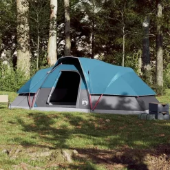 Loisirs De Plein Air-vidaXL Tente familiale à dôme 9 personnes imperméable Bleu