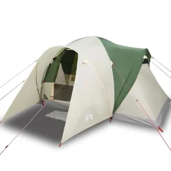 Loisirs De Plein Air-vidaXL Tente familiale à dôme 6 personnes imperméable Vert