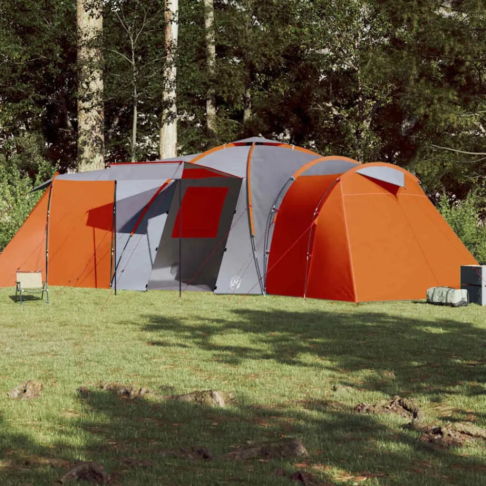 vidaXL Tente familiale à dôme 12 personnes imperméable
