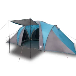 Loisirs De Plein Air-vidaXL Tente familiale à dôme 6 personnes imperméable Bleu