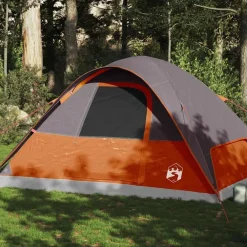 Loisirs De Plein Air-vidaXL Tente familiale à dôme 6 personnes imperméable Orange