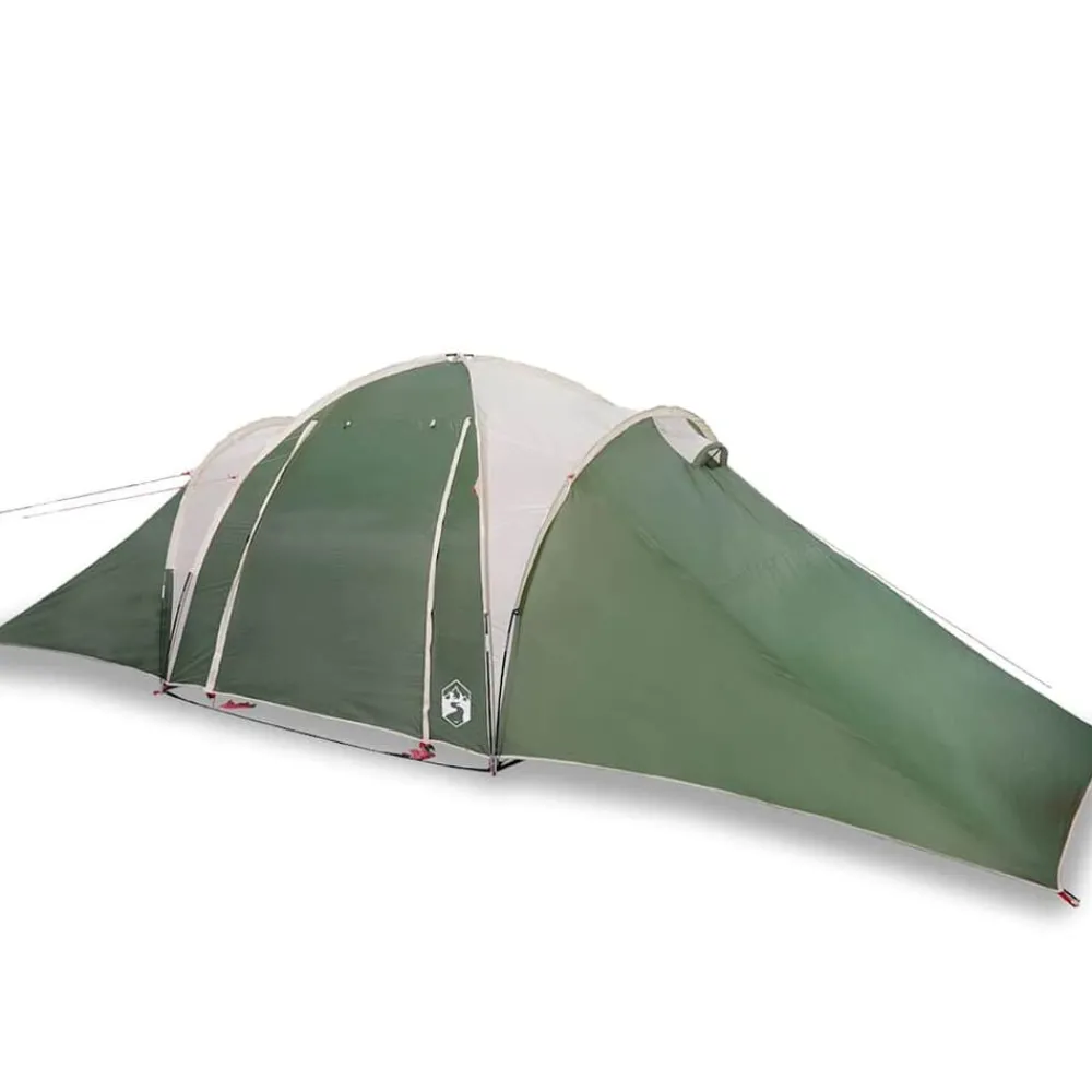 Loisirs De Plein Air-vidaXL Tente familiale à dôme 6 personnes imperméable Vert