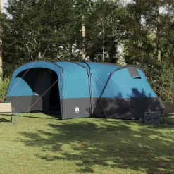vidaXL Tente familiale 12 personnes et gris 760 x 645 x 230 cm