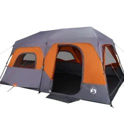 vidaXL Tente familiale 9 personnes libération rapide imperméable