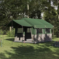 vidaXL Tente familiale 4 personnes et blanc 324 x 255 x 230 cm