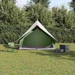 Loisirs De Plein Air-vidaXL Tente familiale avec toit et blanc 315 x 286 x 200 cm Vert
