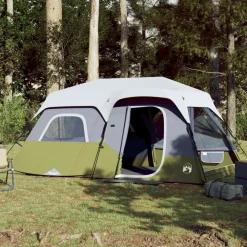 vidaXL Tente familiale avec LED 9 personnes libération rapide