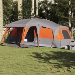 vidaXL Tente familiale avec dôme de porche 9 personnes
