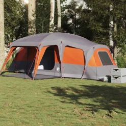 vidaXL Tente familiale avec dôme de porche 9 personnes