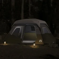 vidaXL Tente familiale avec LED 6 personnes libération rapide