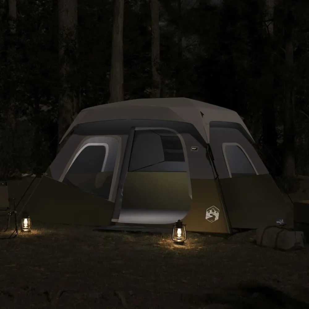 vidaXL Tente familiale avec LED 6 personnes libération rapide