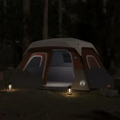 vidaXL Tente familiale avec LED 6 personnes à dégagement rapide
