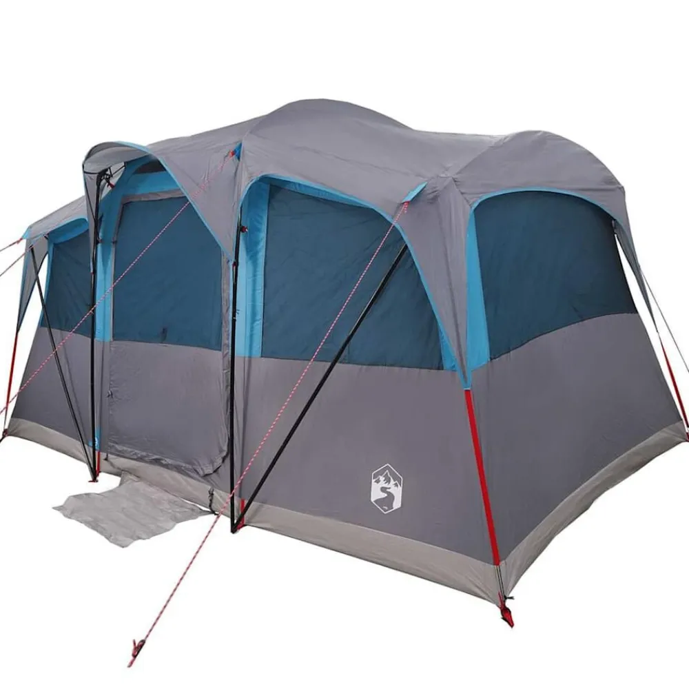 Loisirs De Plein Air-vidaXL Tente familiale avec toit et gris 435 x 255 x 216 cm Bleu